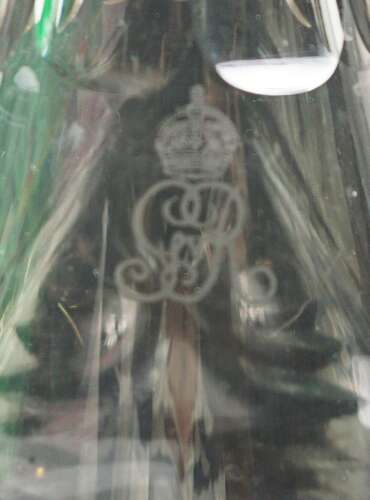 A rare Royal Yacht pattern carafe monogrammed for King George V c.1925